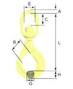 LBK grip latch swivel hook