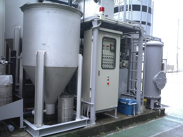 Small continuous coagulation and sedimentation processing equipment